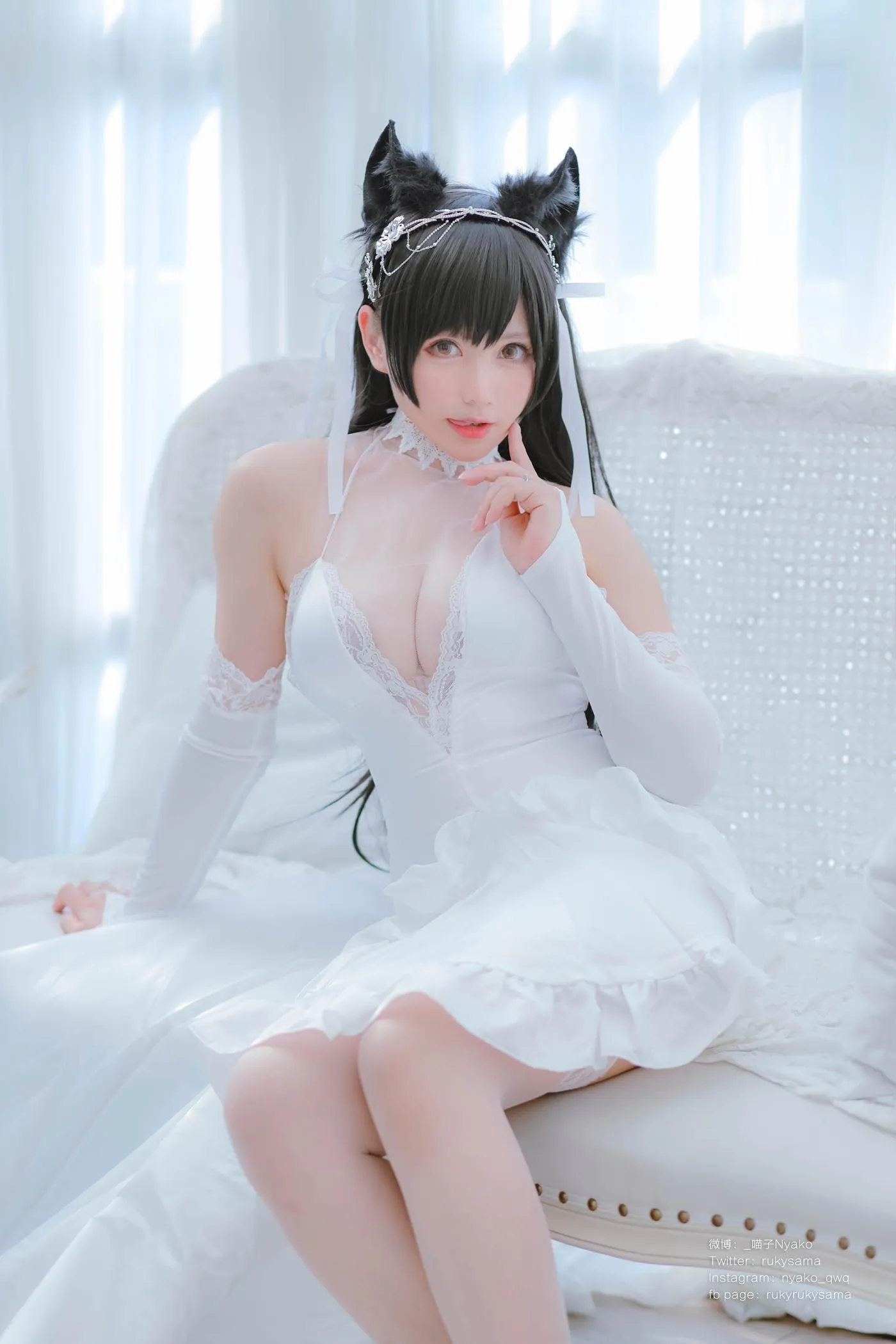 Nyako喵子 – NO.38 爱宕婚纱 [62P]插图3